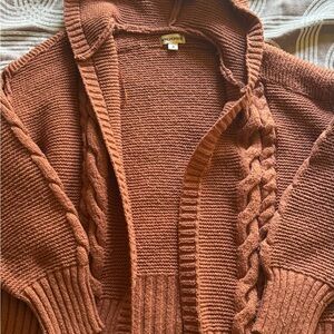 Vigoss Brown Chunky Knit Cardigan